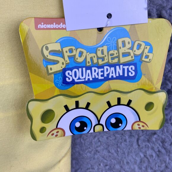 SpongeBob SquarePants Womens T-Shirt Cross & Bones Yellow  Sz S Nickelodeon NWT - Picture 12 of 15